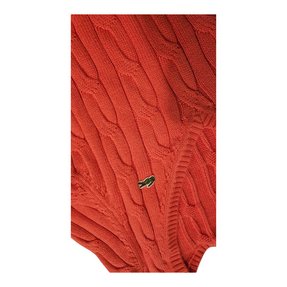 Lacoste Size 34 (Small) Pink Long Sleeve Knit Pullover Sweater - Picture 3 of 9